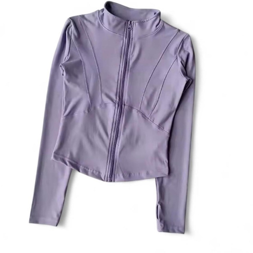 Lavender Long Sleeve Zip-Up Jacket